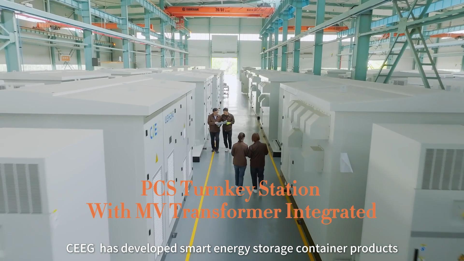 Prefabricated Solar Substation with Boosting Transformer and Inverter
